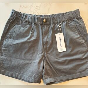 Maamgic Men’s Elastic Waist Casual Shorts — Blue Gray NWT